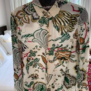 Tory Burch Erica Silk Top